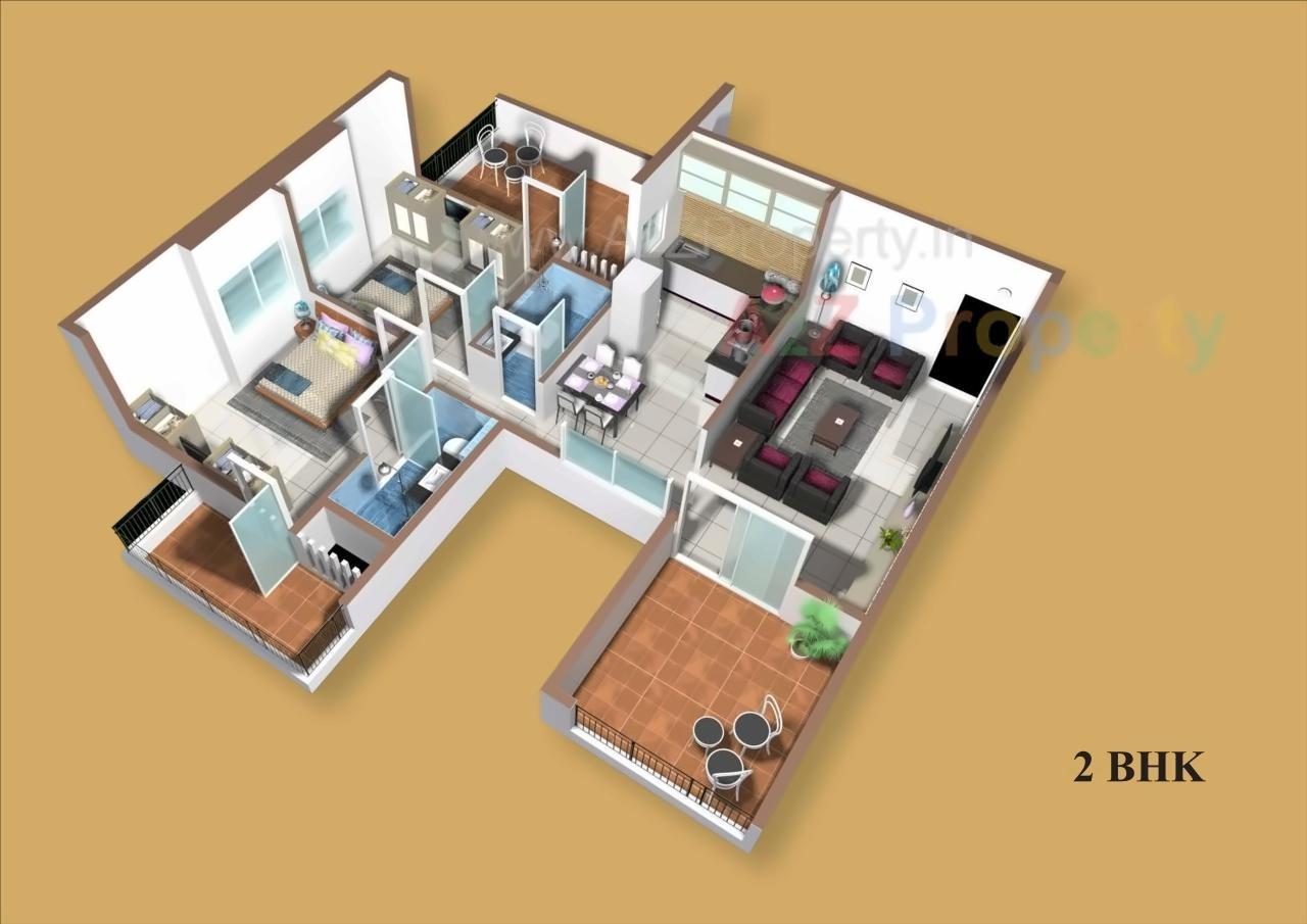 Layout of real estate project Pristine Viva located at Mohammadwadi, Pune, Maharashtra