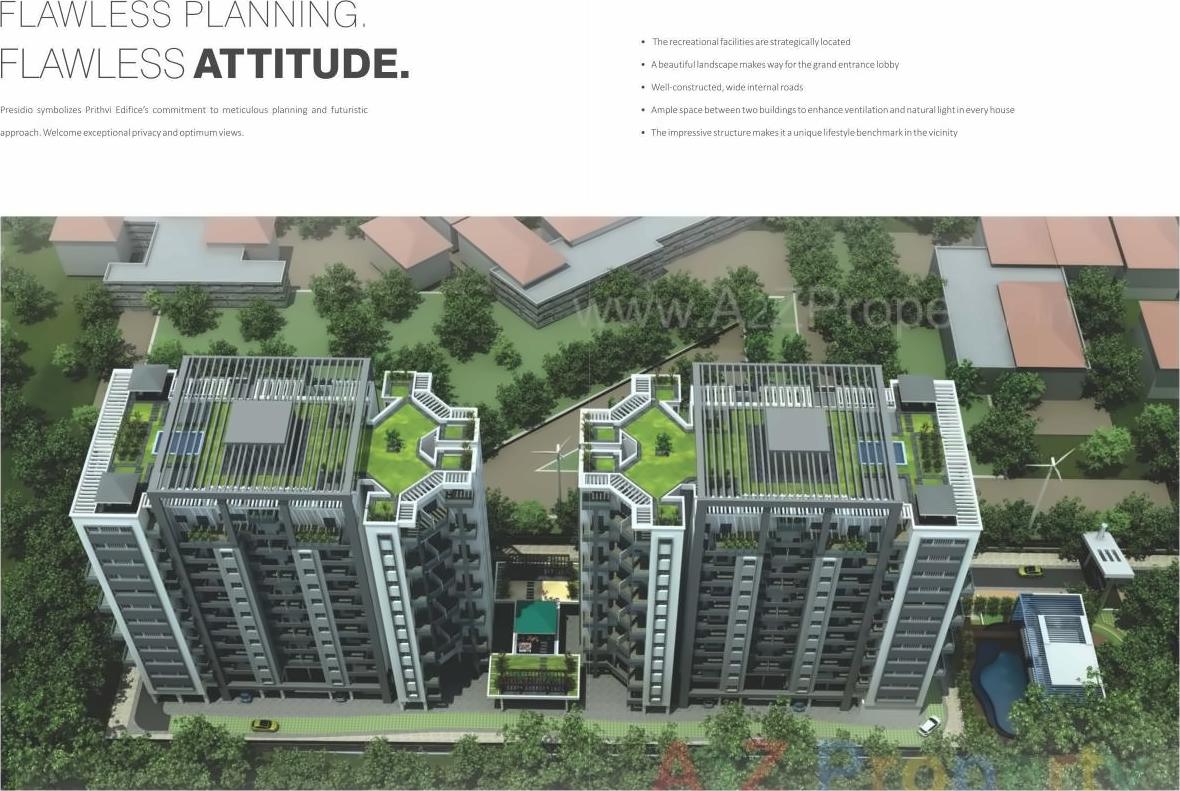 3D Elevation of real estate project Prithvi Presidio, Buiding B, located at Hadapsar, Pune, Maharashtra