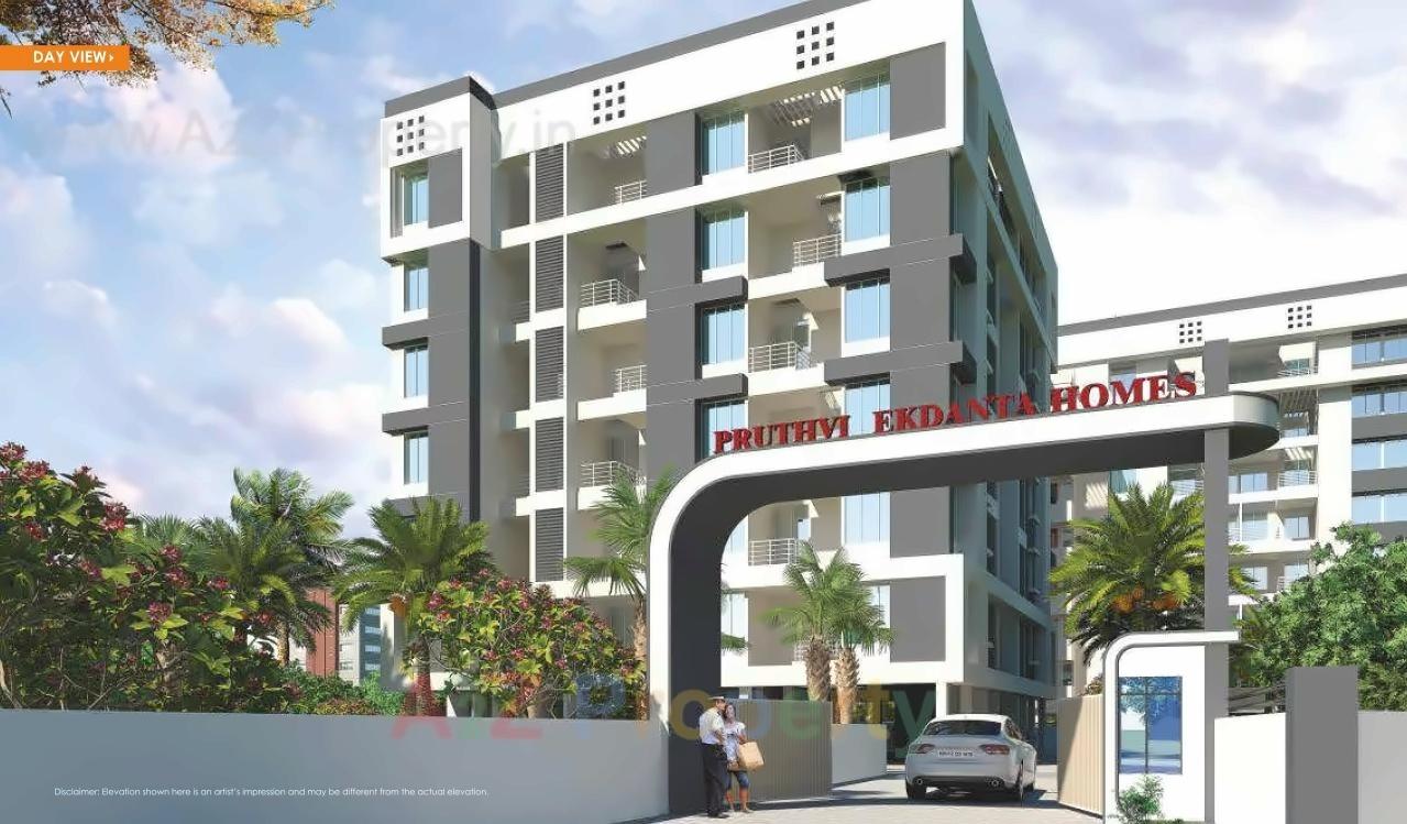 3D Elevation of real estate project Pruthvi Ekdanta Homes located at Kesnand, Pune, Maharashtra