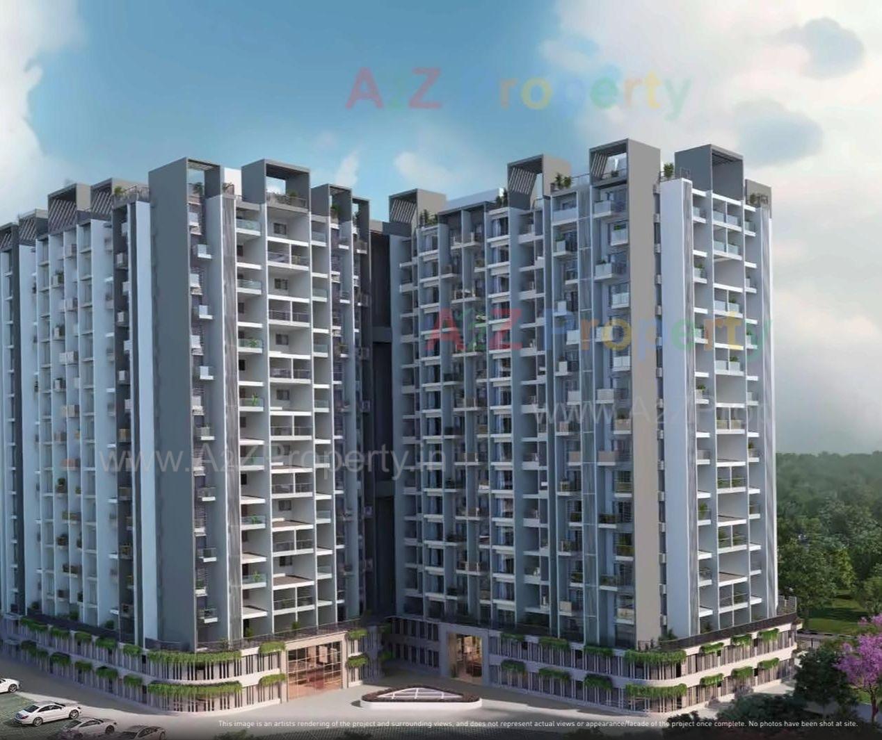 3D Elevation of real estate project Purva Aspire located at Pune-m-corp, Pune, Maharashtra