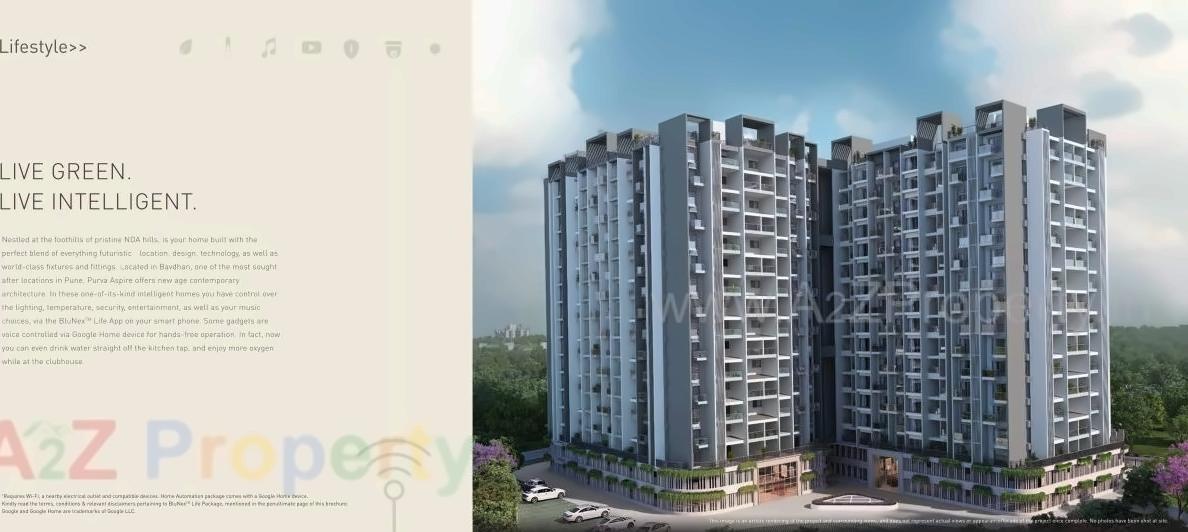 3D Elevation of real estate project Purva Aspire located at Pune-m-corp, Pune, Maharashtra