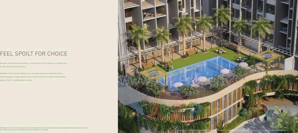 3D Elevation of real estate project Purva Aspire located at Pune-m-corp, Pune, Maharashtra