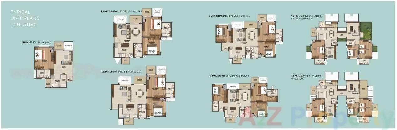Layout of real estate project Purva Silversand located at Mundhawa, Pune, Maharashtra