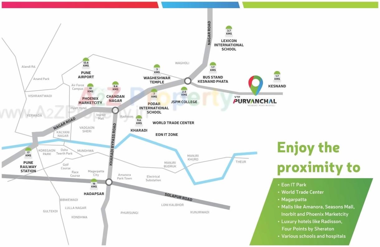  of real estate project Purvanchal located at Kesnand, Pune, Maharashtra