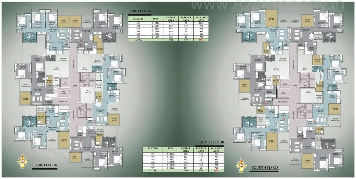 Layout of real estate project Pushkardeep located at Warje, Pune, Maharashtra