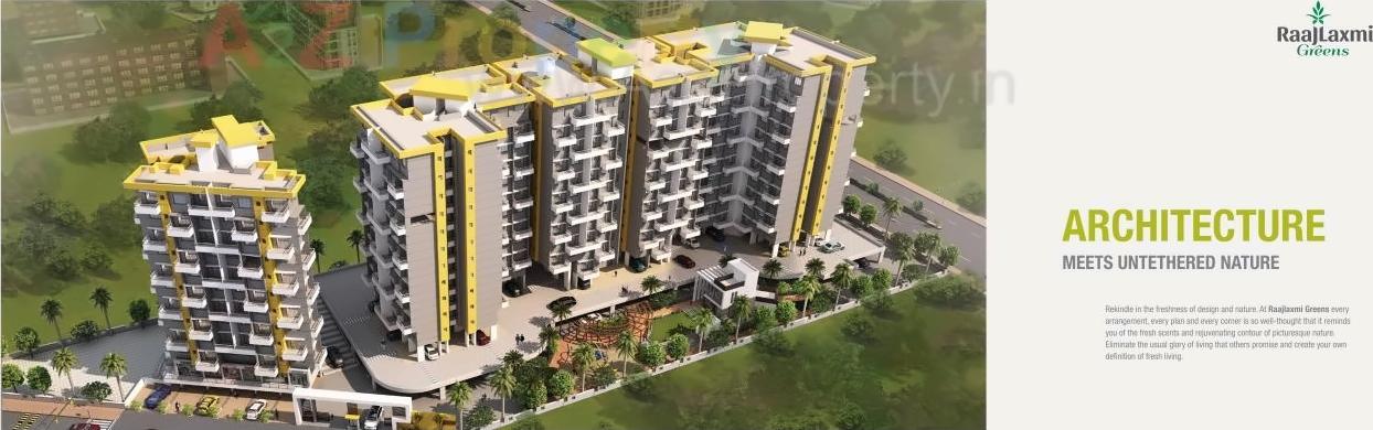 3D Elevation of real estate project Raajlaxmi Greens located at Pimpri-chinchawad-m-corp, Pune, Maharashtra