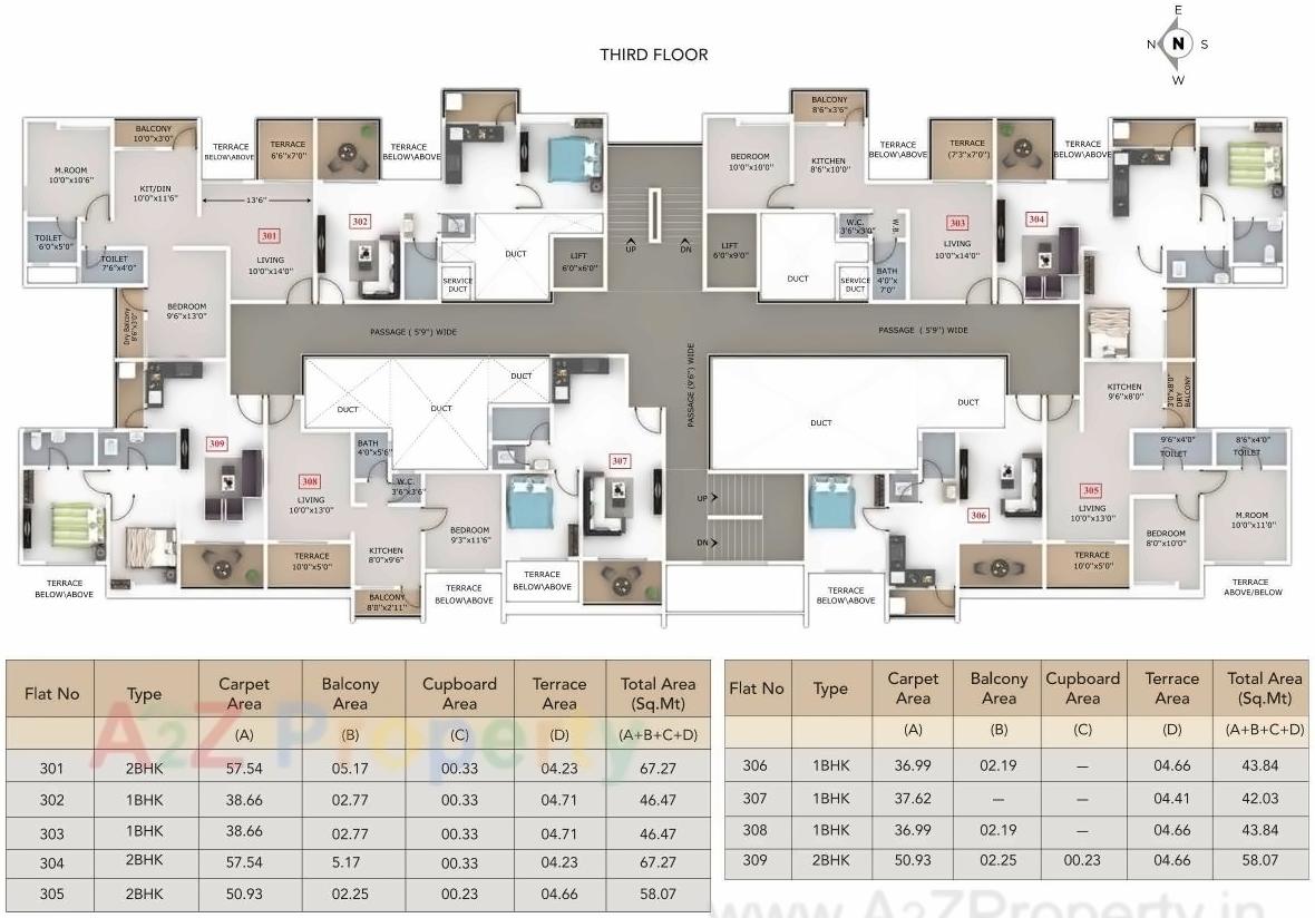 Layout of real estate project Raghunandan Kasturi/ Kamthe Patil Business Center located at Kondhwa-bk, Pune, Maharashtra