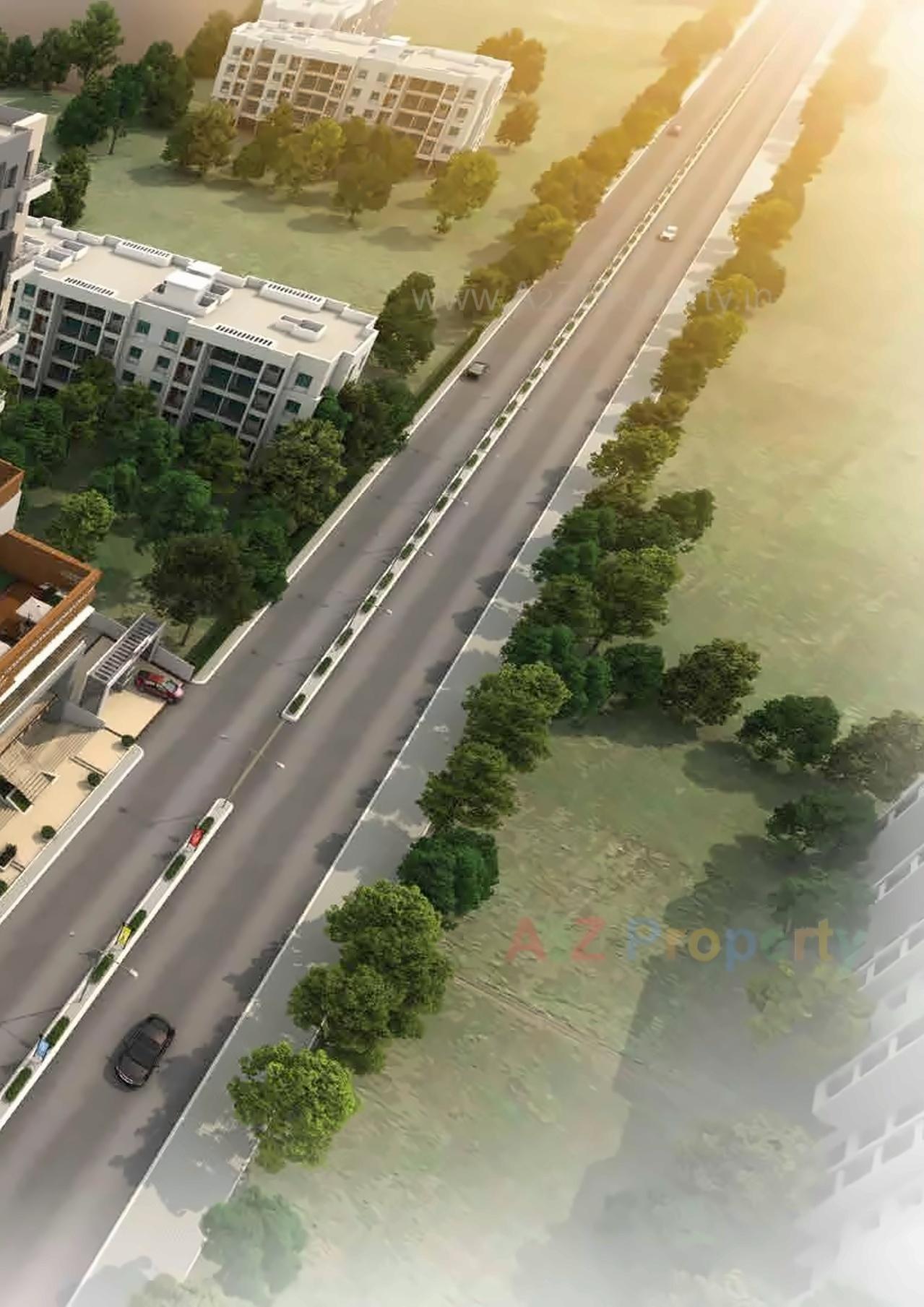 3D Elevation of real estate project Raghunandan Kasturi/ Kamthe Patil Business Center located at Kondhwa-bk, Pune, Maharashtra