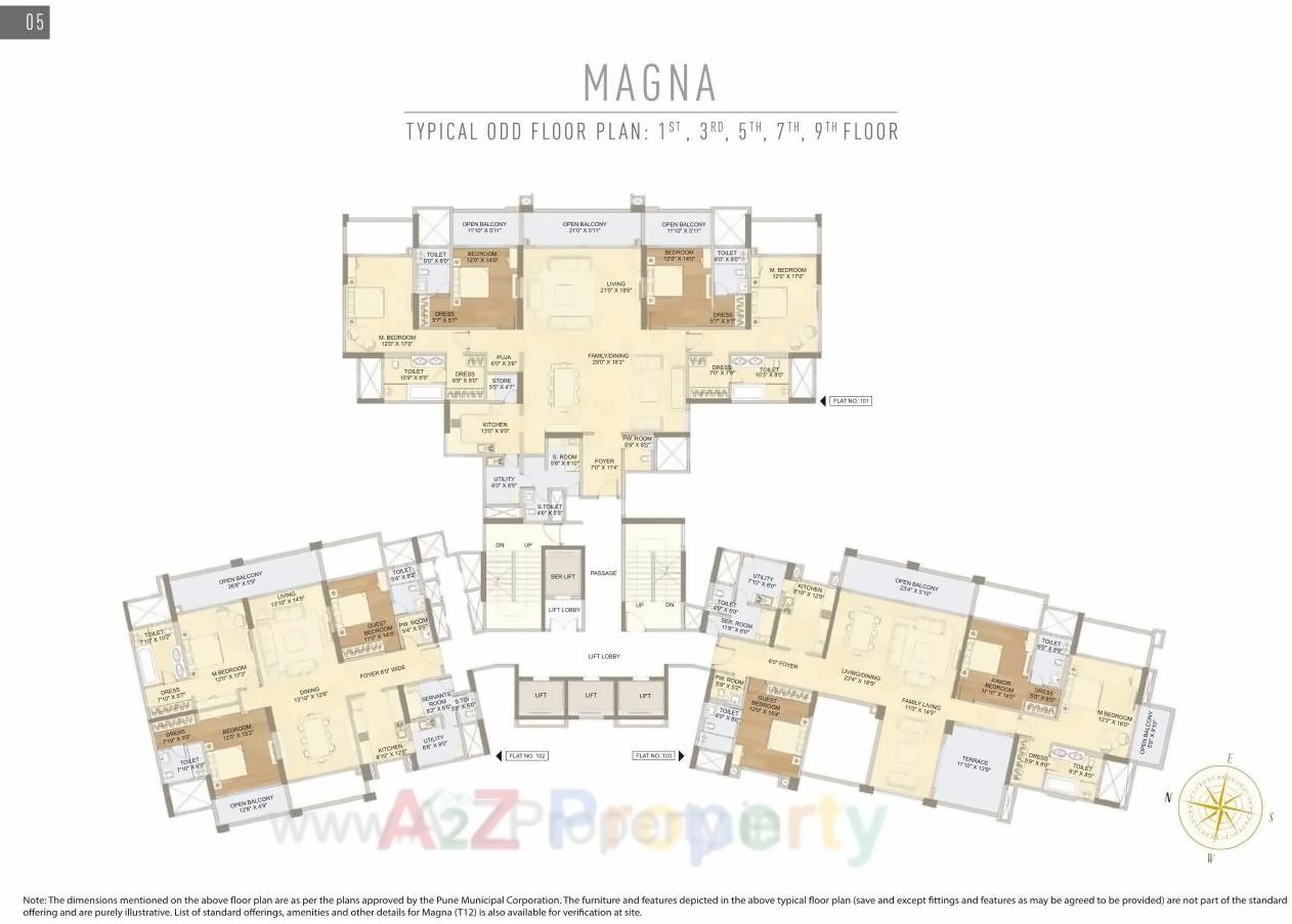 Layout of real estate project Raheja Vistas located at Mohammadwadi, Pune, Maharashtra