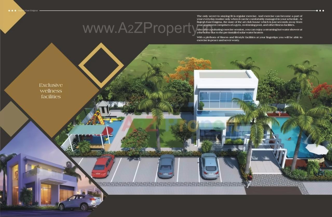 3D Elevation of real estate project Rajesh East Enigma located at Lonikand, Pune, Maharashtra