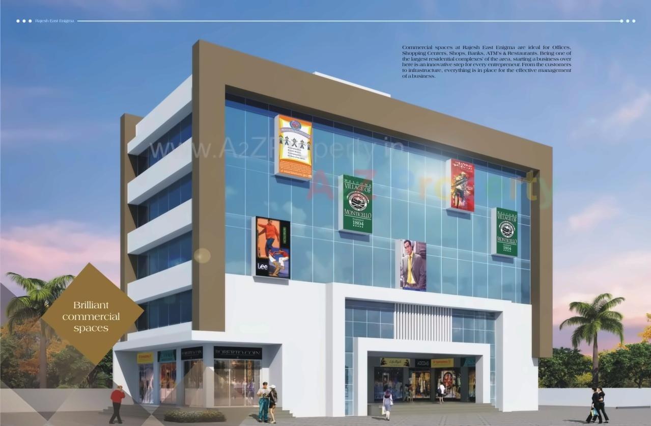 3D Elevation of real estate project Rajesh East Enigma located at Lonikand, Pune, Maharashtra