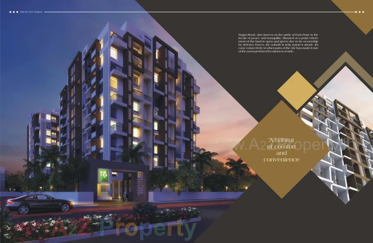 3D Elevation of real estate project Rajesh East Enigma located at Lonikand, Pune, Maharashtra