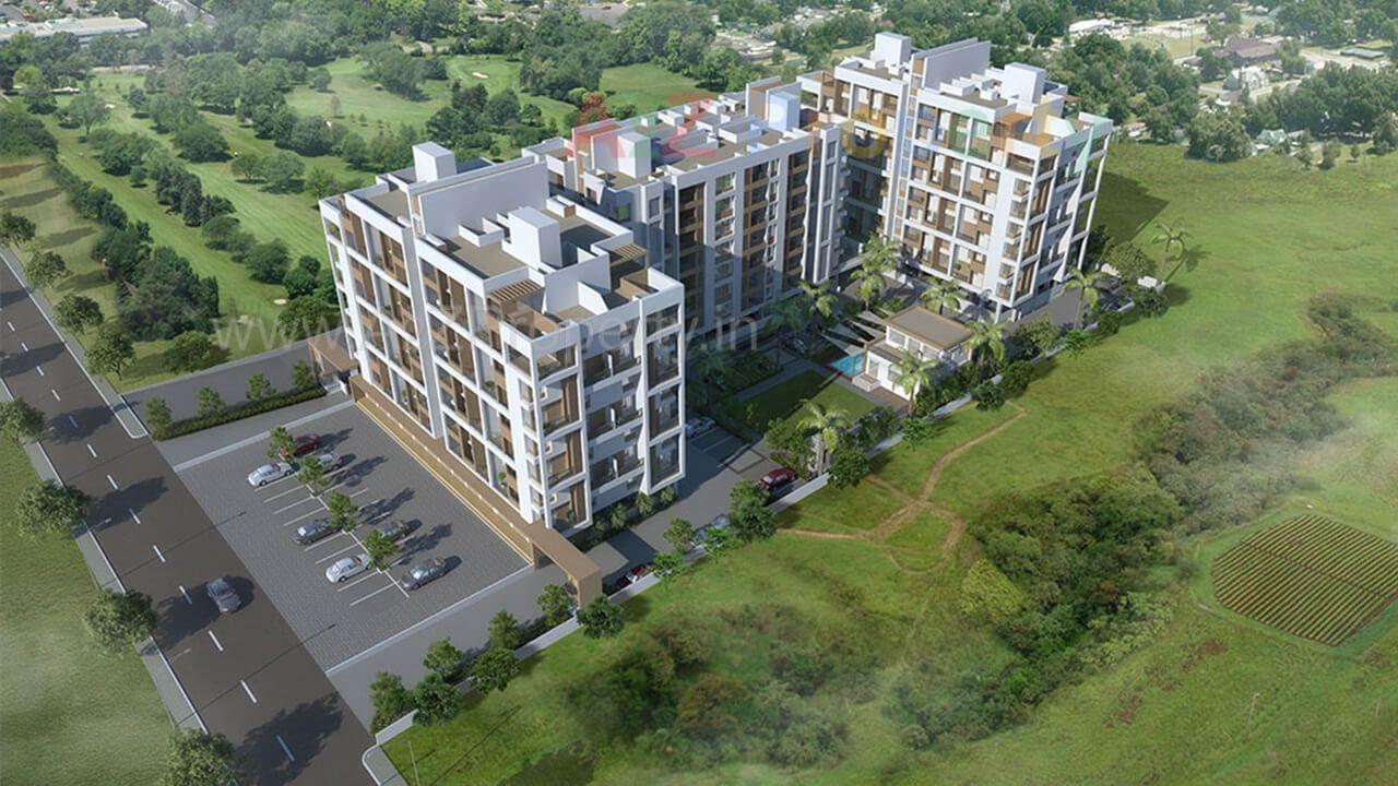 Brideyeview of real estate project Rajesh Golden Homes located at Karegaon, Pune, Maharashtra