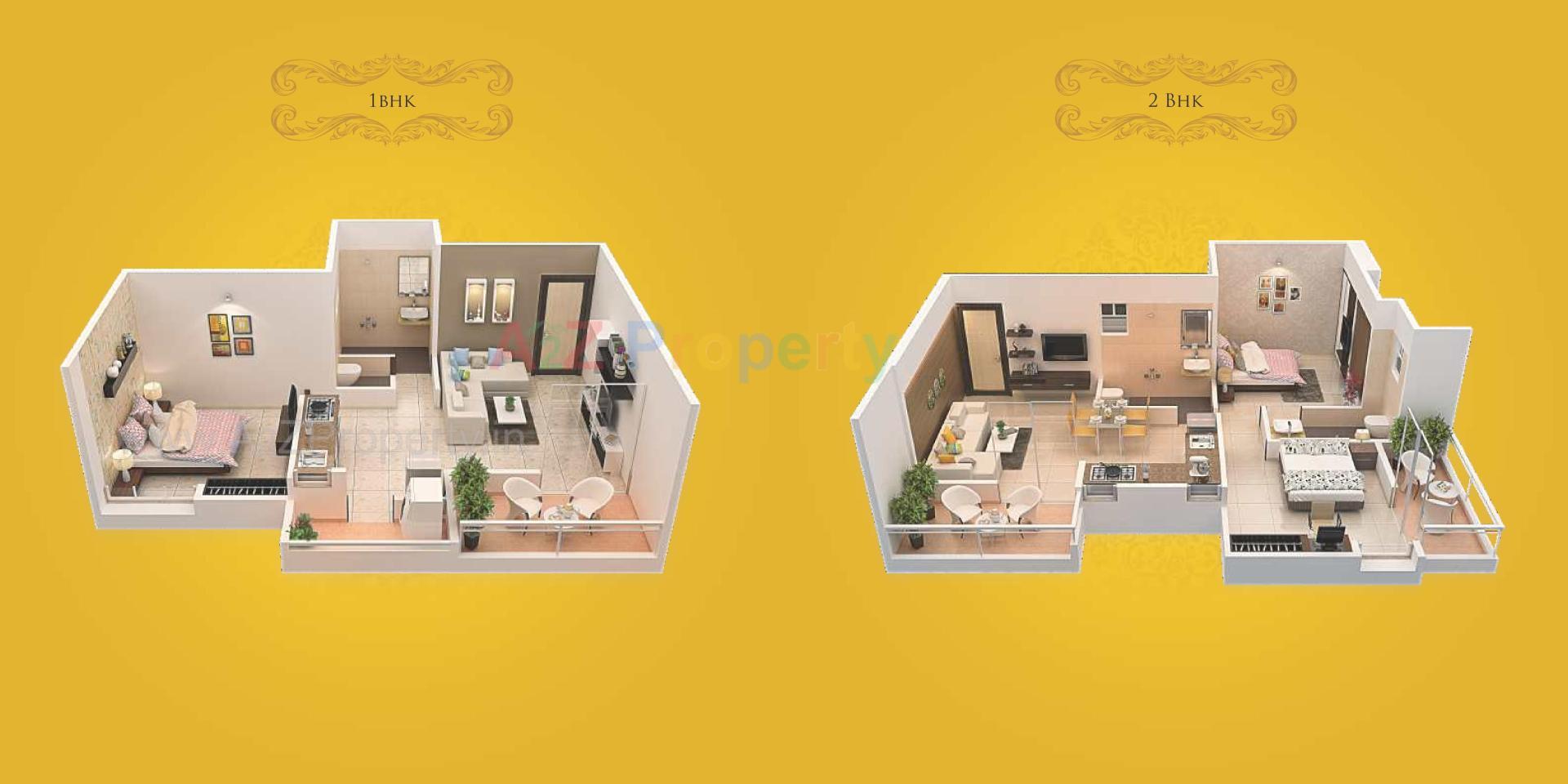 Layout of real estate project Rajesh Golden Homes located at Karegaon, Pune, Maharashtra