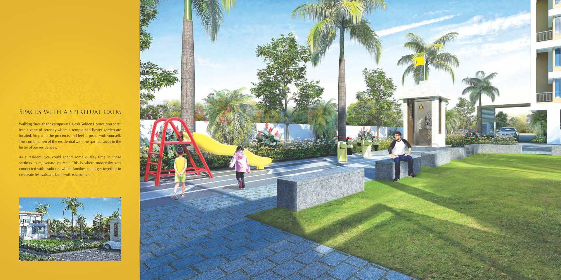 3D Elevation of real estate project Rajesh Golden Homes located at Karegaon, Pune, Maharashtra