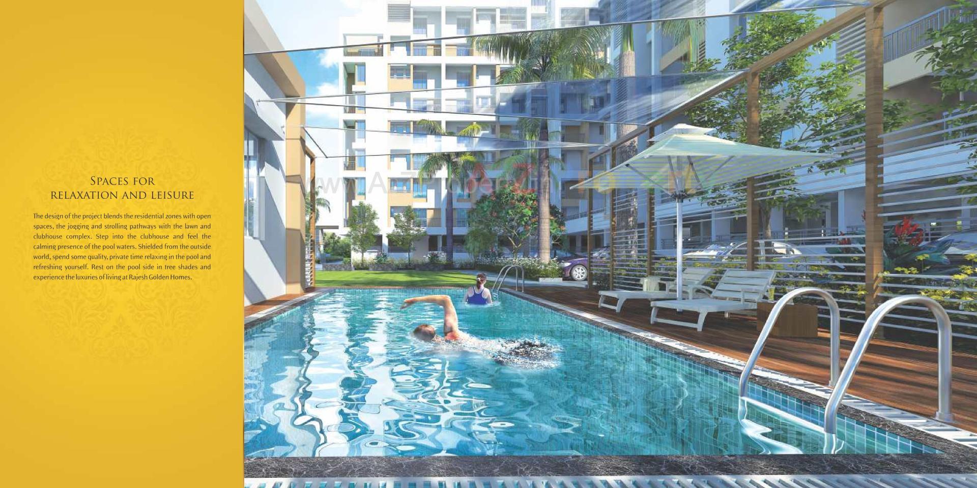 3D Elevation of real estate project Rajesh Golden Homes located at Karegaon, Pune, Maharashtra