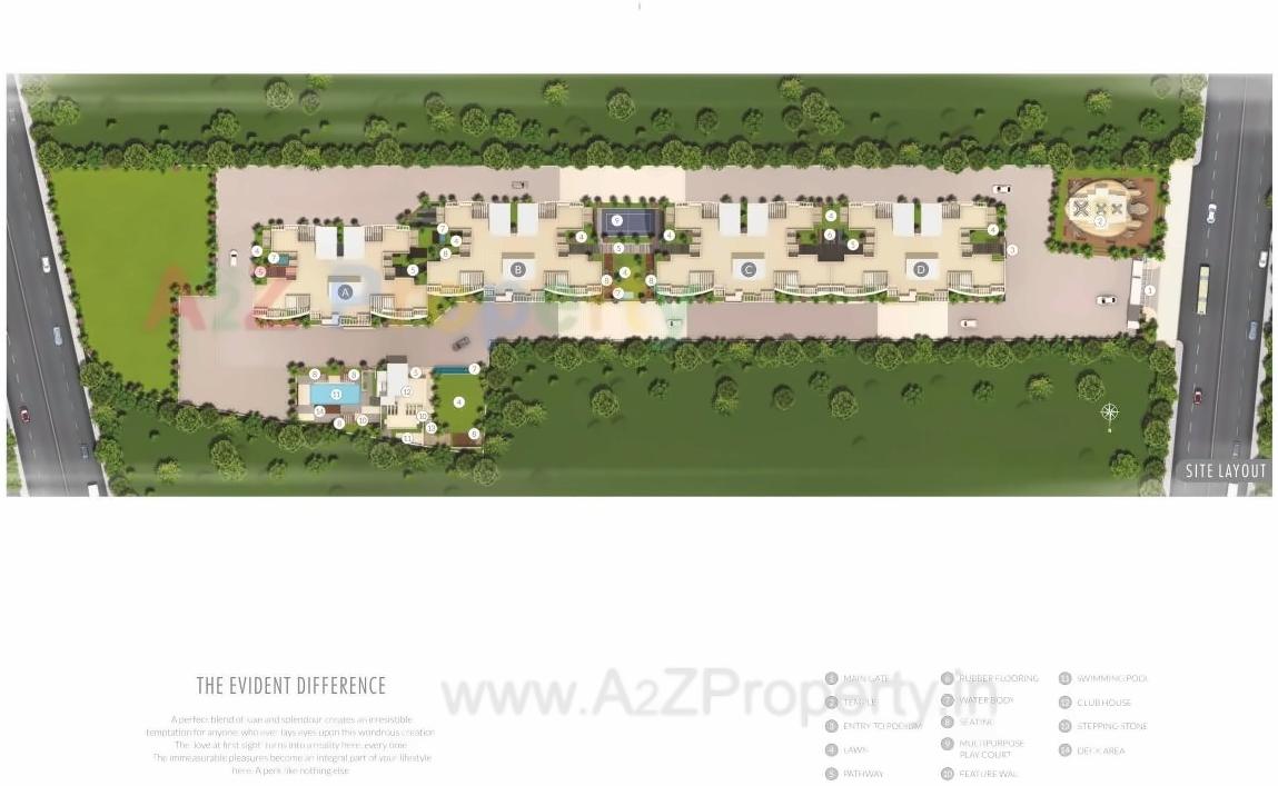 Layout of real estate project Rajgruhi Residency Tower located at Pune-m-corp, Pune, Maharashtra