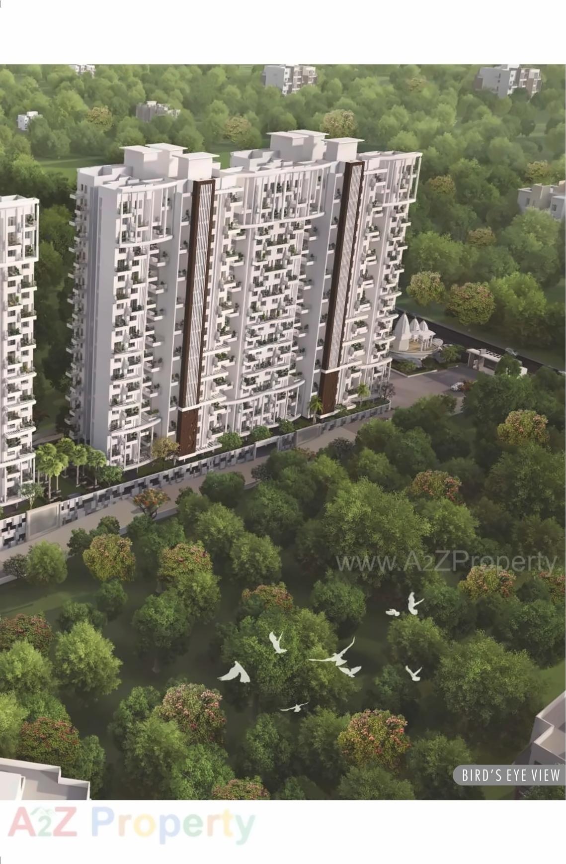 3D Elevation of real estate project Rajgruhi Residency Tower located at Pune-m-corp, Pune, Maharashtra
