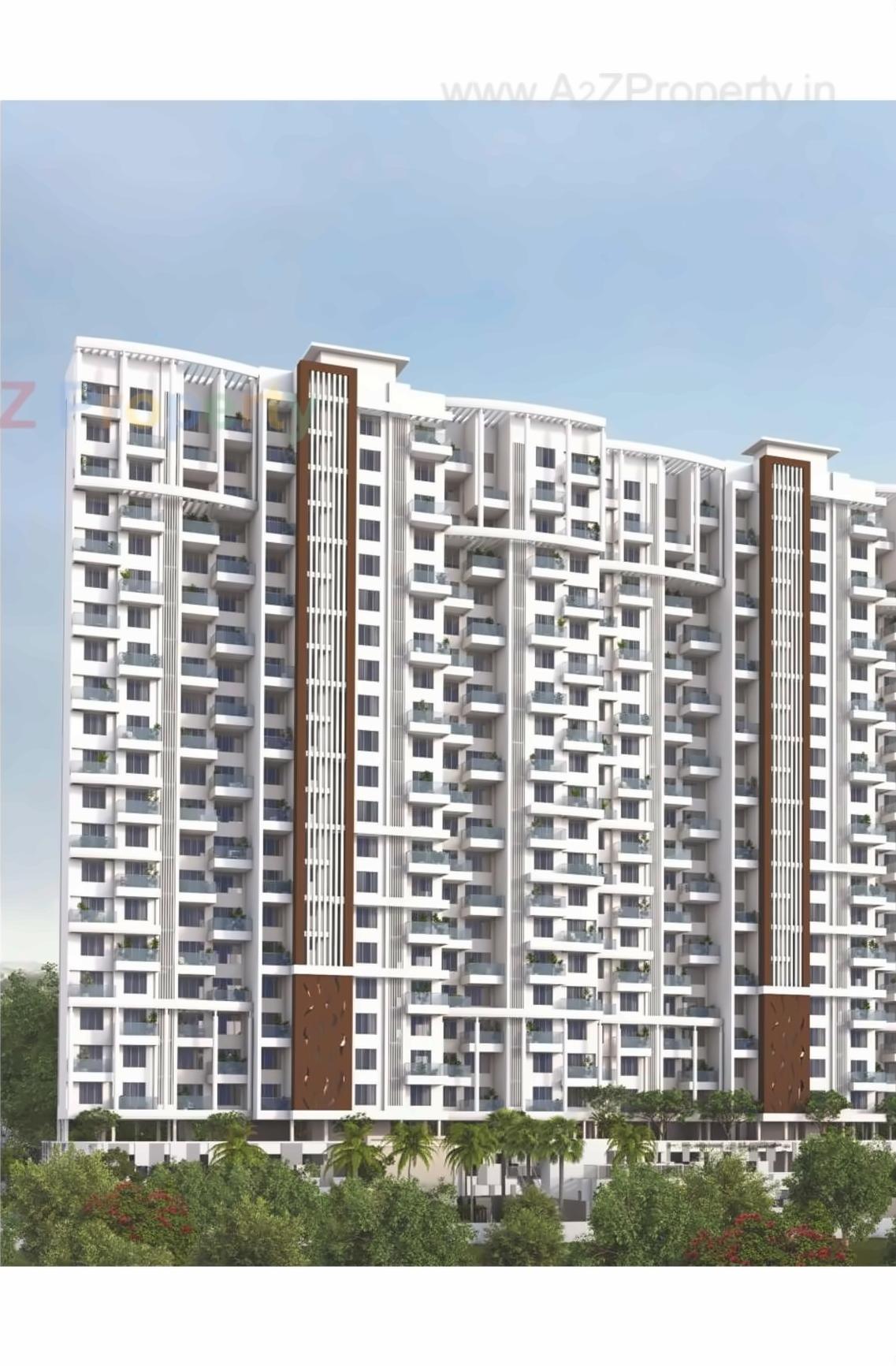 3D Elevation of real estate project Rajgruhi Residency Tower located at Pune-m-corp, Pune, Maharashtra