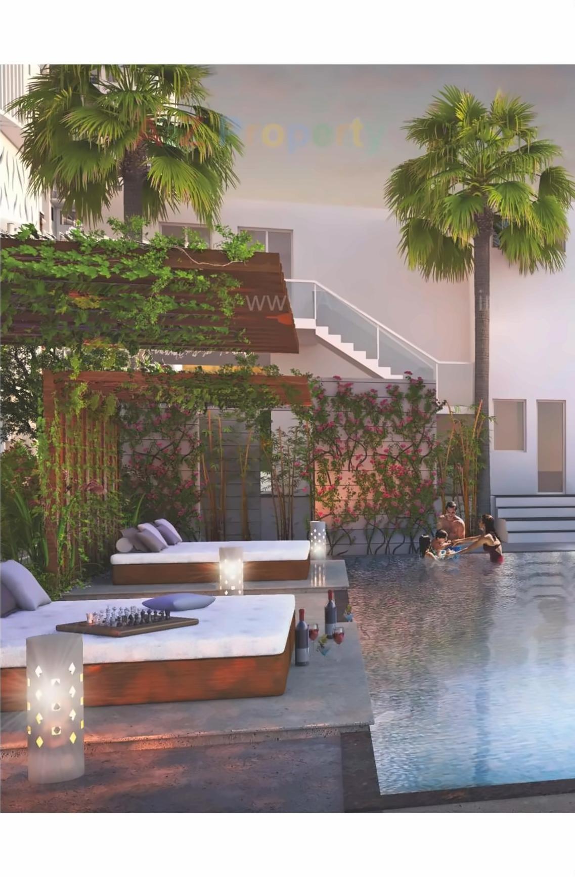 3D Elevation of real estate project Rajgruhi Residency Tower located at Pune-m-corp, Pune, Maharashtra