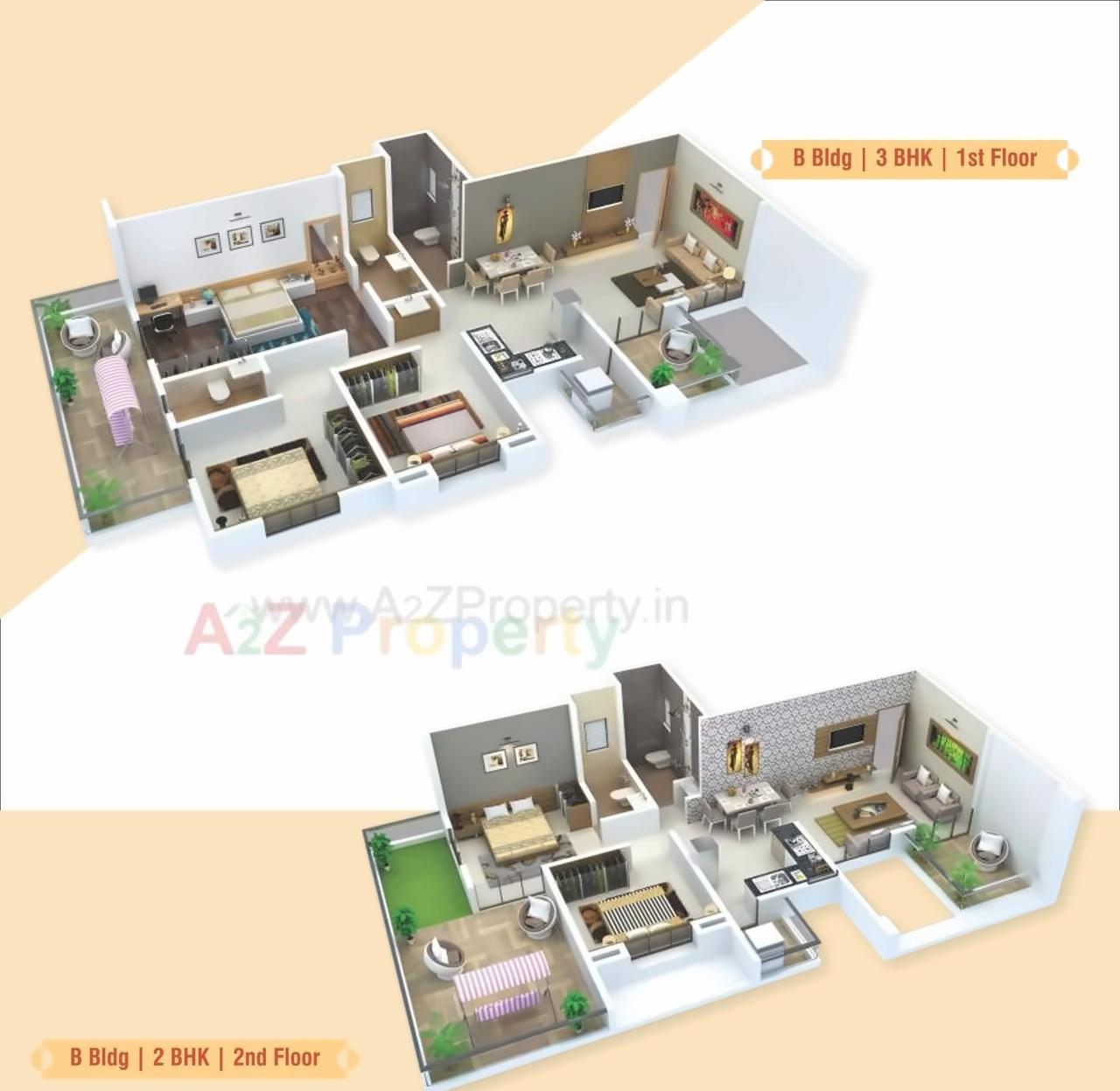 Layout of real estate project Ram Srushti located at Pimpri-chinchawad-m-corp, Pune, Maharashtra