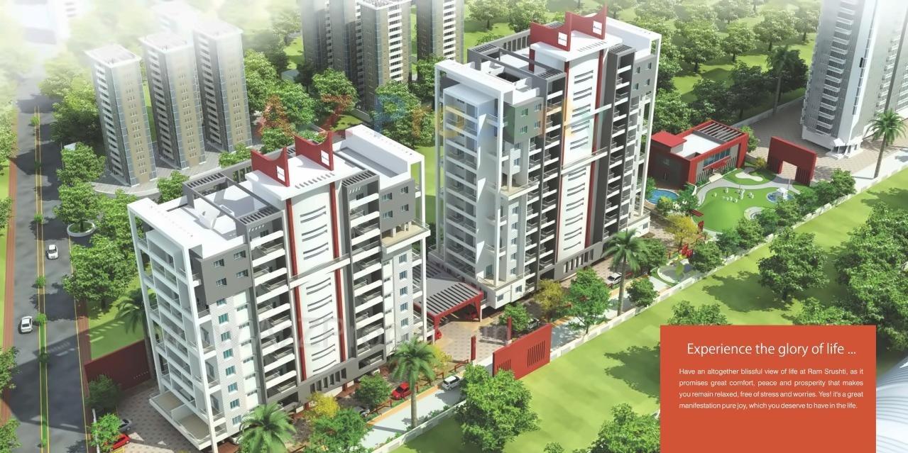 3D Elevation of real estate project Ram Srushti located at Pimpri-chinchawad-m-corp, Pune, Maharashtra
