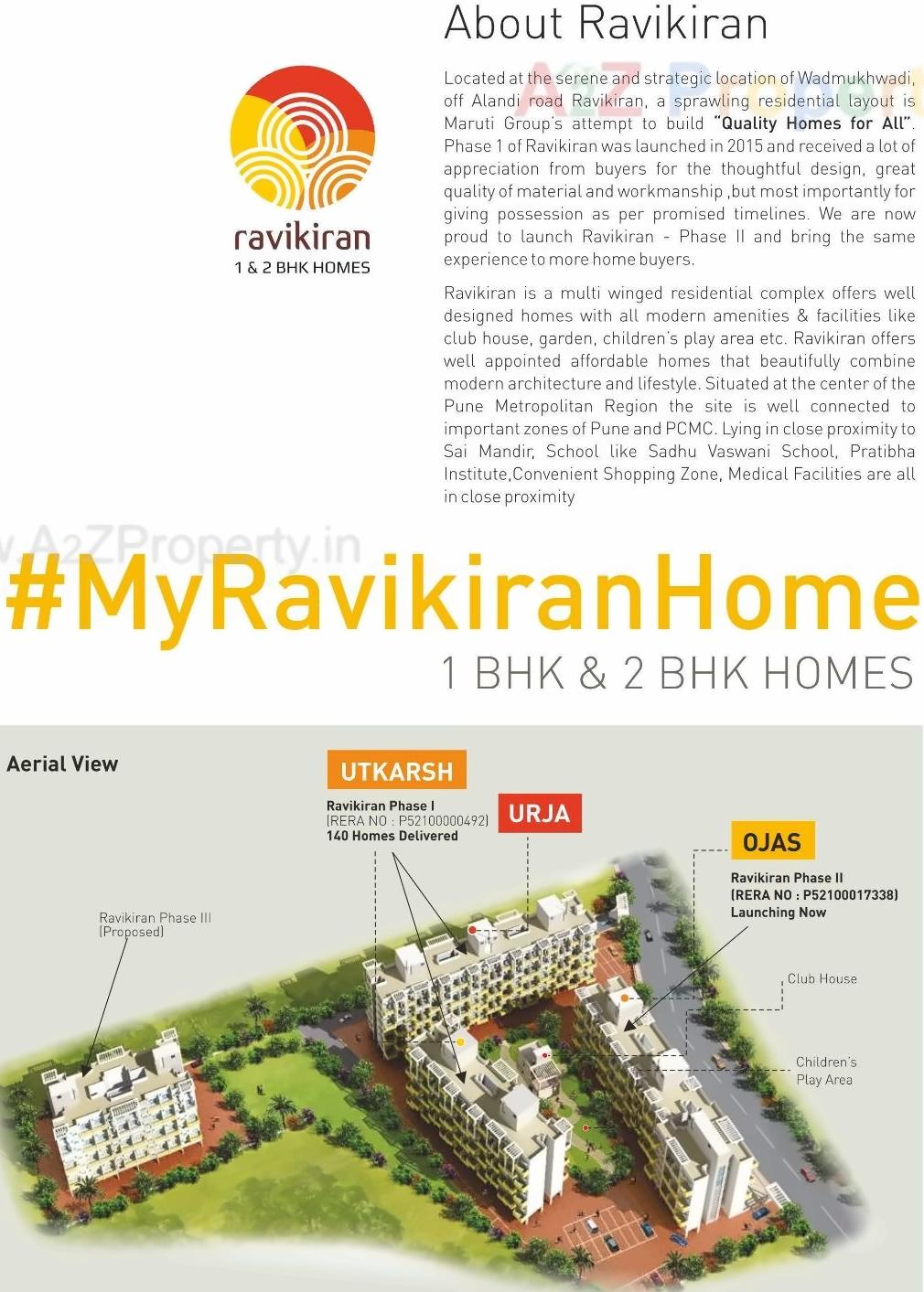 3D Elevation of real estate project Ravikiran located at Pimpri-chinchawad-m-corp, Pune, Maharashtra