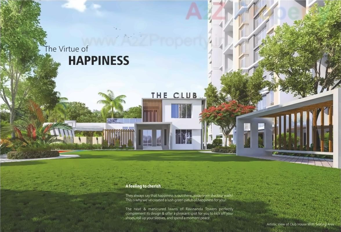 3D Elevation of real estate project Ravinanda Towers located at Kesnand, Pune, Maharashtra