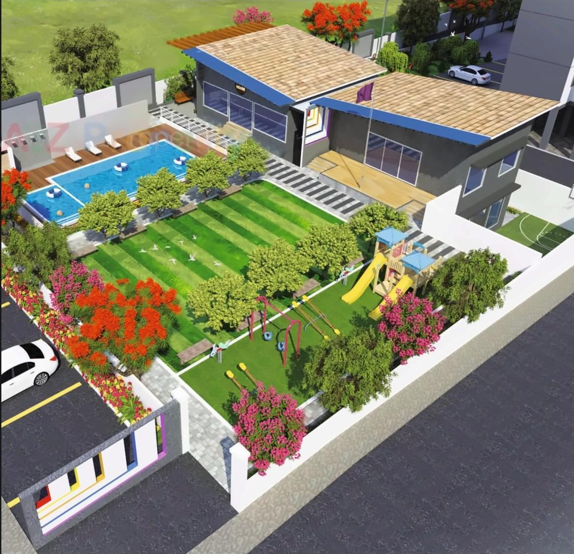 3D Elevation of real estate project Real Dream Homes located at Varale, Pune, Maharashtra