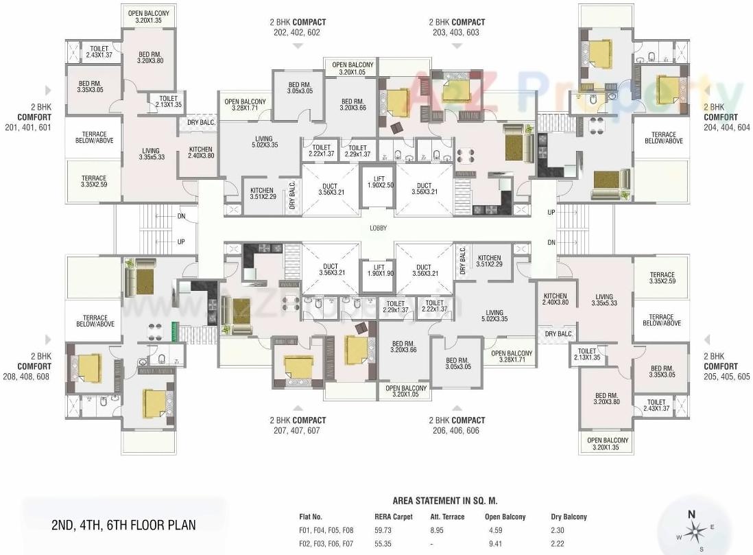 Layout of real estate project Reelicon Fairy Bell located at Sus, Pune, Maharashtra