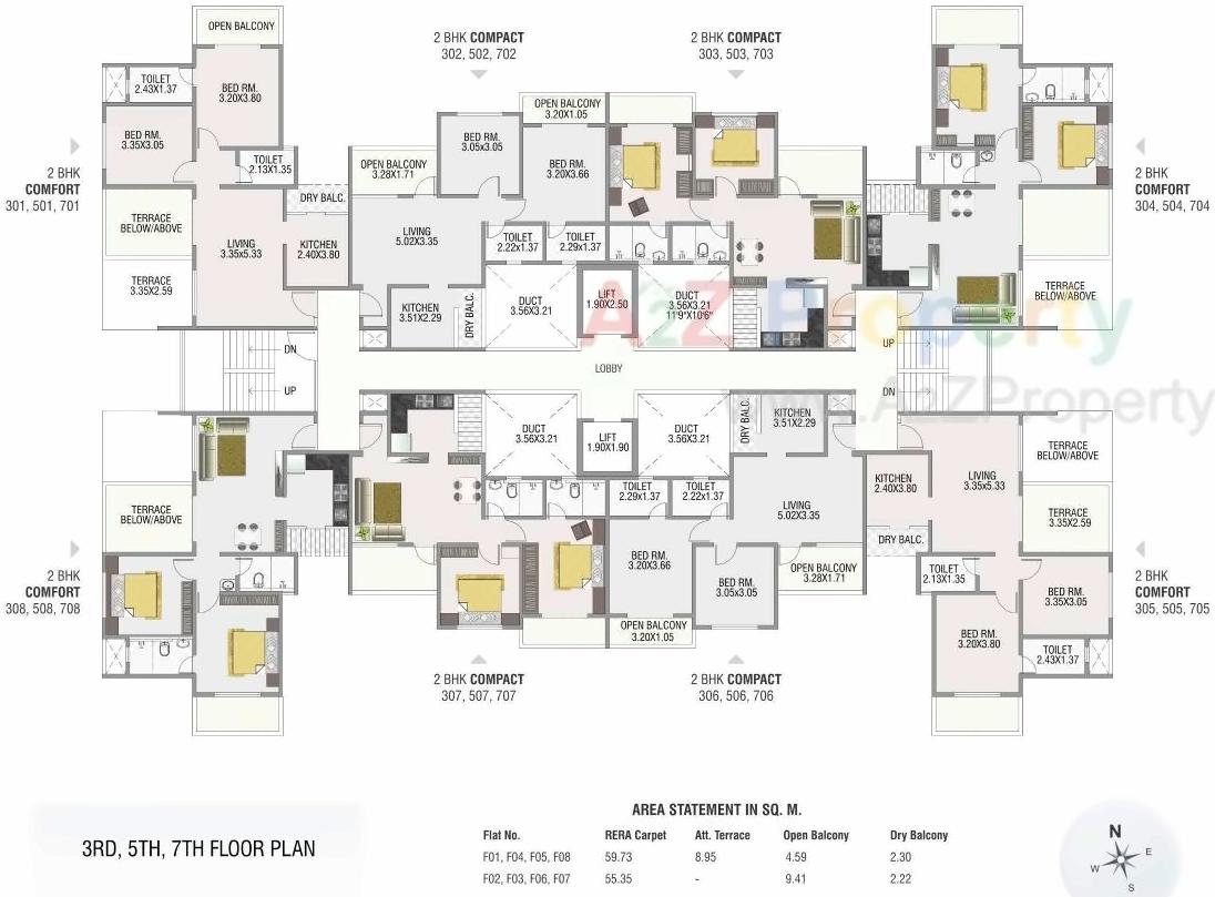 Layout of real estate project Reelicon Fairy Bell located at Sus, Pune, Maharashtra