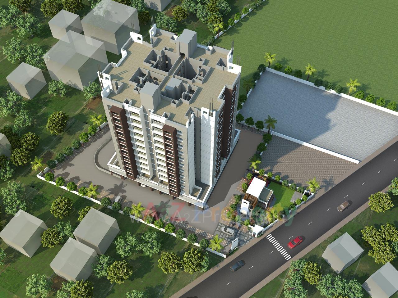 3D Elevation of real estate project Regalia located at Dhanori, Pune, Maharashtra