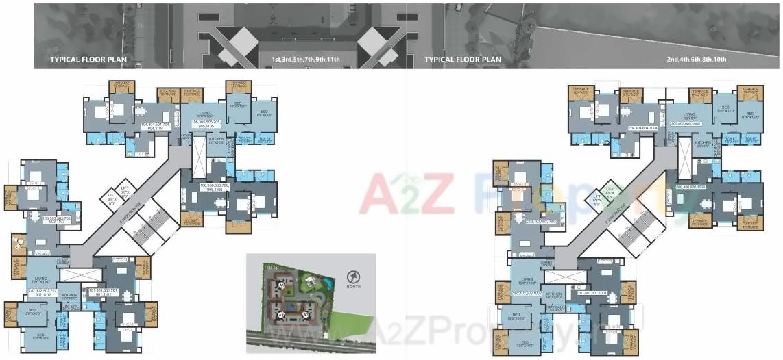 Layout of real estate project Regency Orion located at Pune-m-corp, Pune, Maharashtra