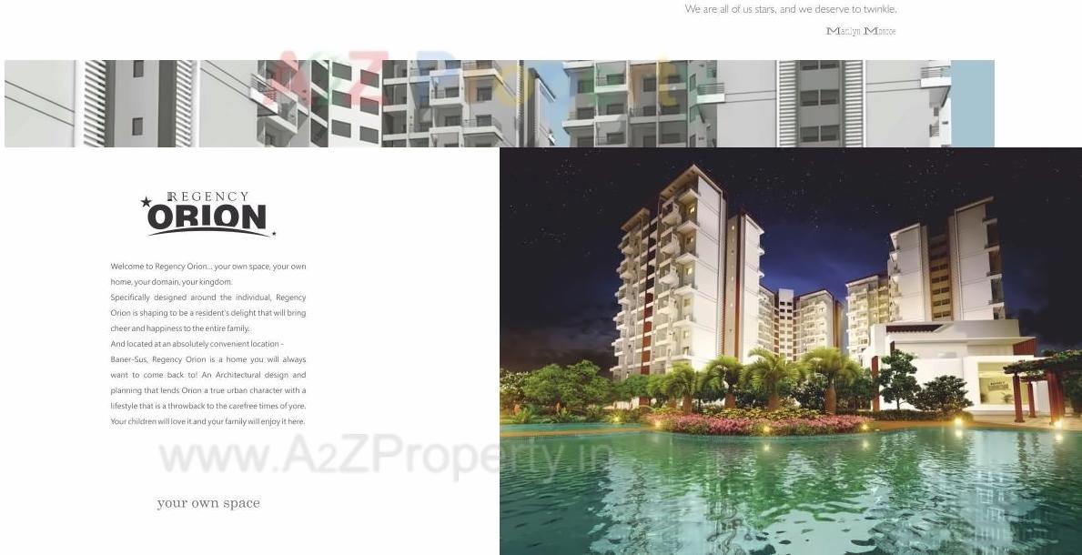 3D Elevation of real estate project Regency Orion located at Pune-m-corp, Pune, Maharashtra