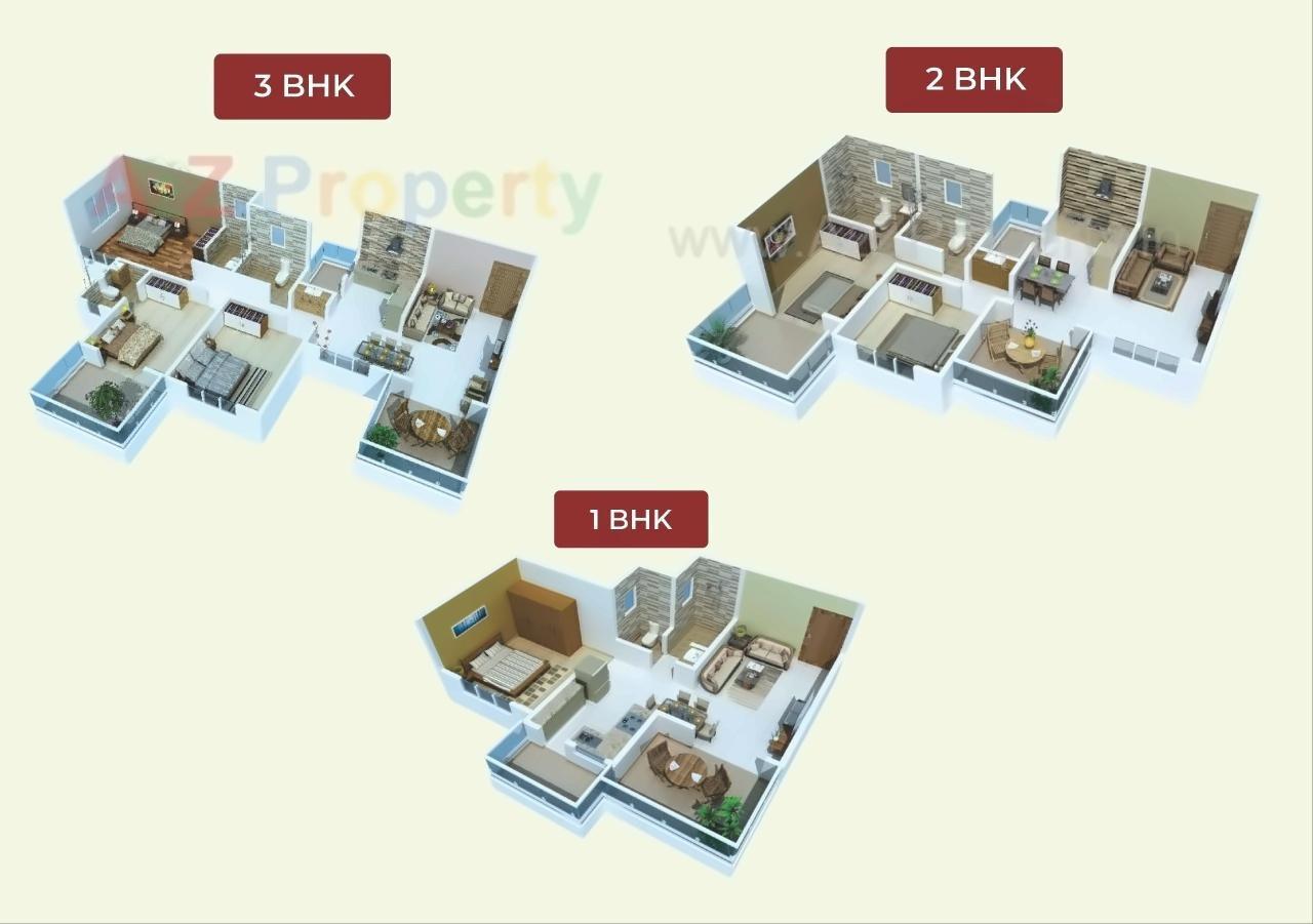 Layout of real estate project Renuka Gulmohar located at Pimpri-chinchawad-m-corp, Pune, Maharashtra
