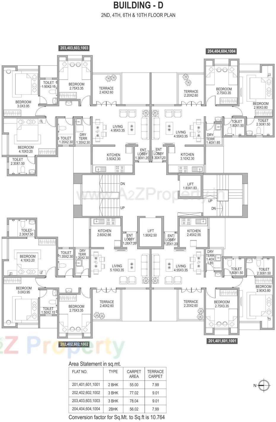 Layout of real estate project Richmond Park located at Pimpale-saudagar, Pune, Maharashtra