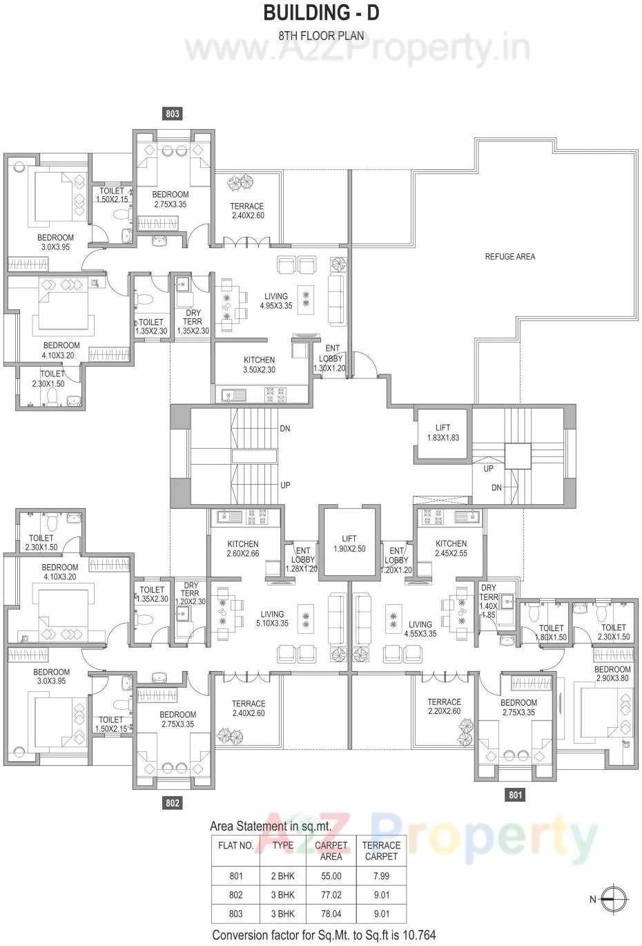 Layout of real estate project Richmond Park located at Pimpale-saudagar, Pune, Maharashtra