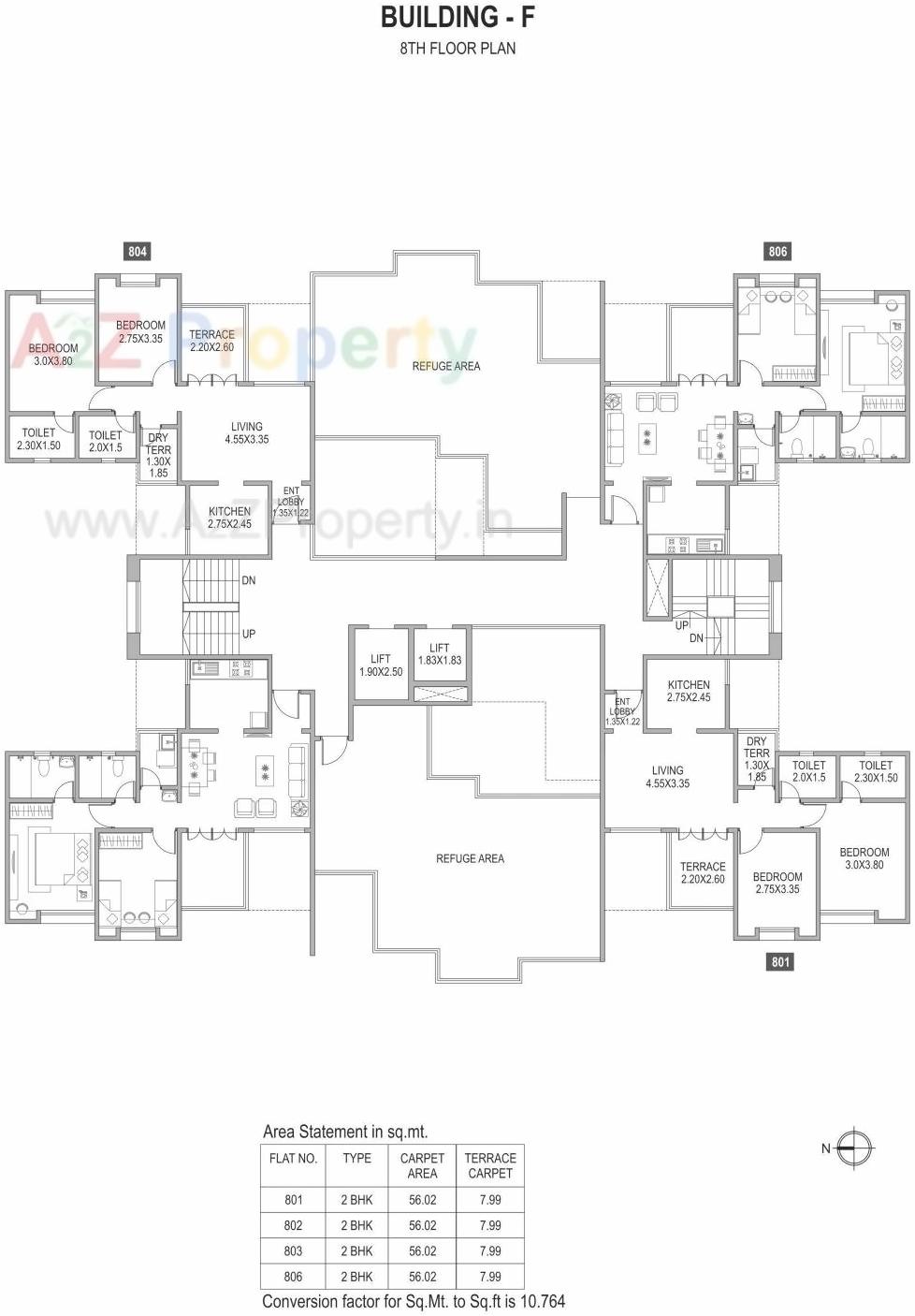 Layout of real estate project Richmond Park located at Pimpale-saudagar, Pune, Maharashtra