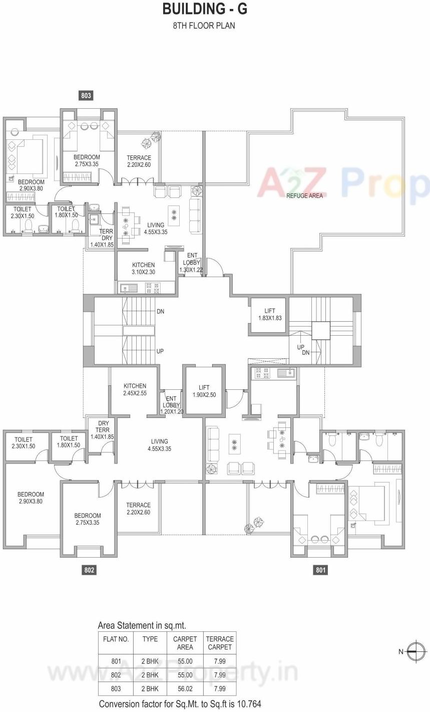 Layout of real estate project Richmond Park located at Pimpale-saudagar, Pune, Maharashtra