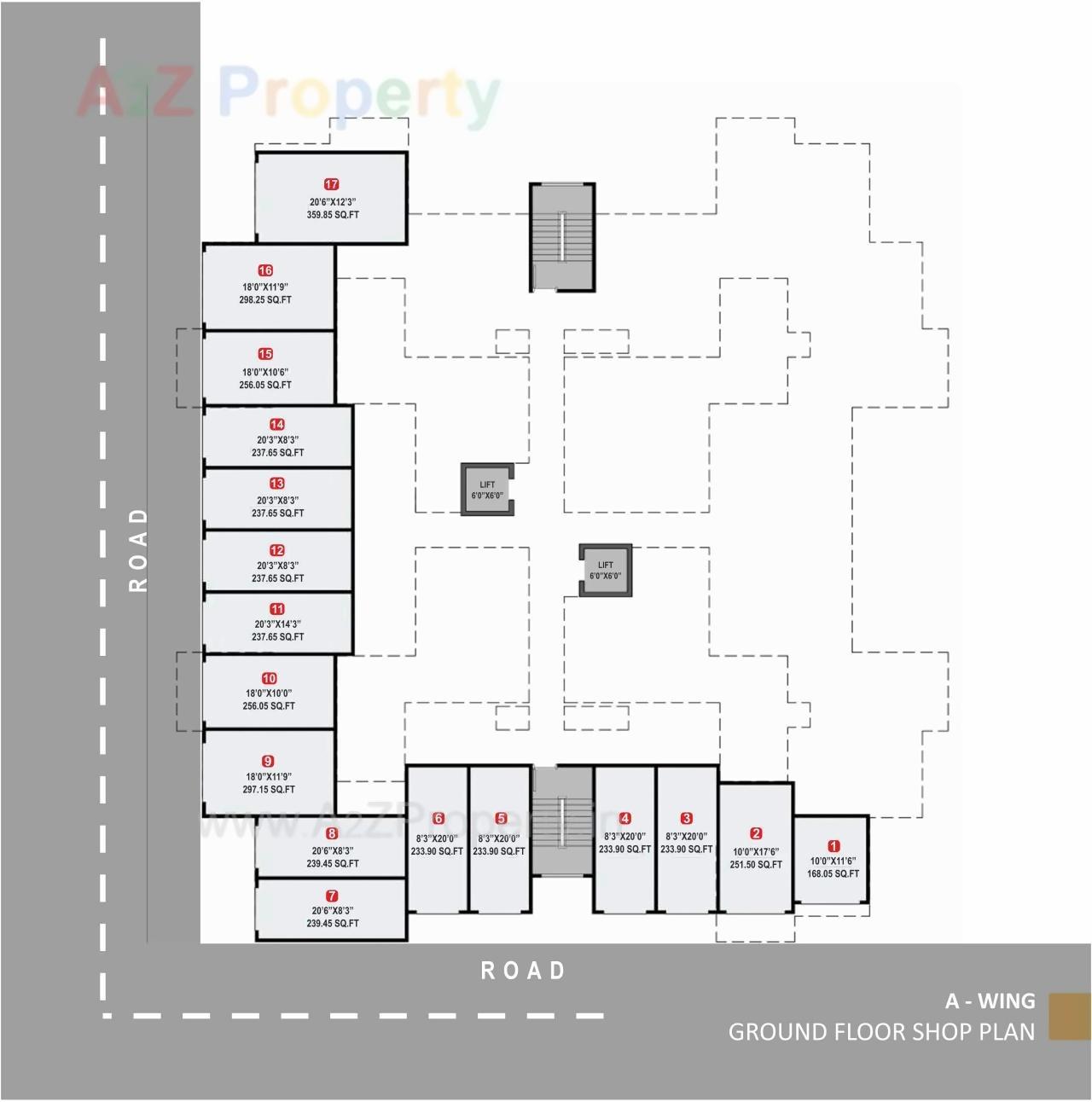 Layout of real estate project Richmond located at Mahalunge, Pune, Maharashtra