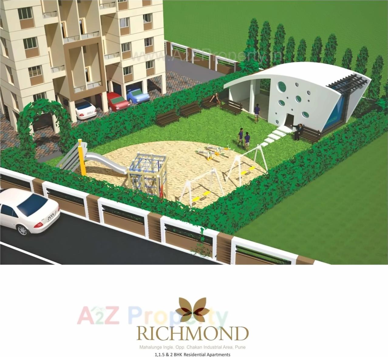 3D Elevation of real estate project Richmond located at Mahalunge, Pune, Maharashtra