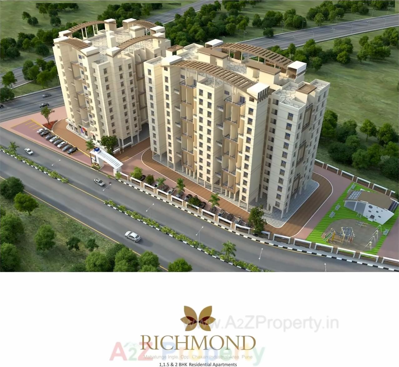 3D Elevation of real estate project Richmond located at Mahalunge, Pune, Maharashtra