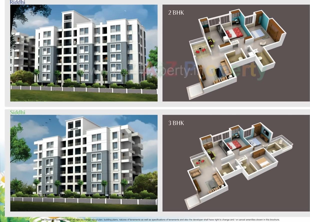 3D Elevation of real estate project Riddhi Siddhi located at Baner, Pune, Maharashtra