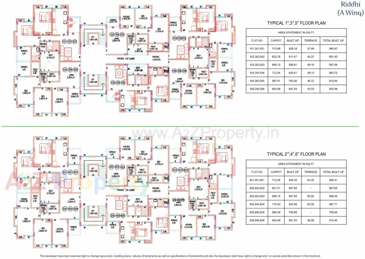 Layout of real estate project Riddhi Siddhi located at Baner, Pune, Maharashtra