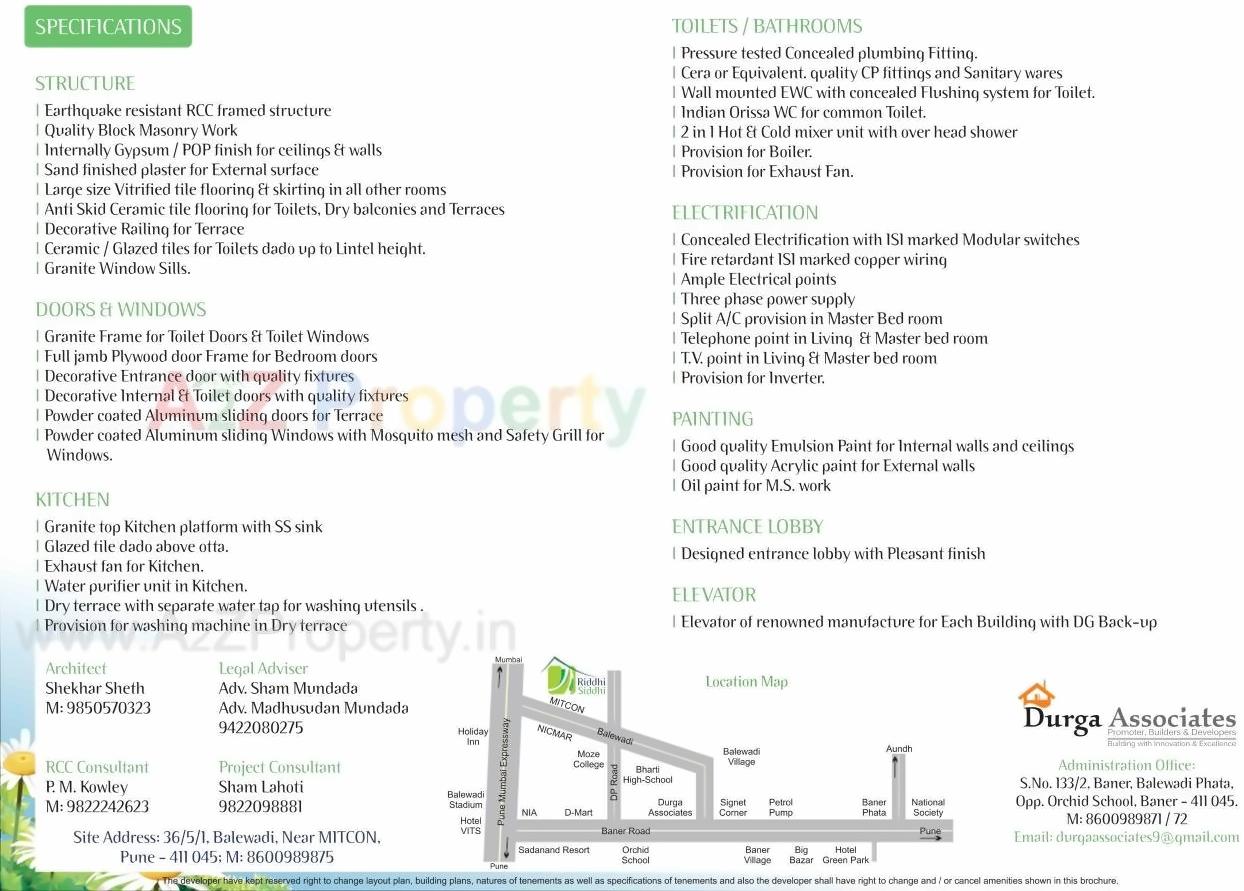  of real estate project Riddhi Siddhi located at Baner, Pune, Maharashtra