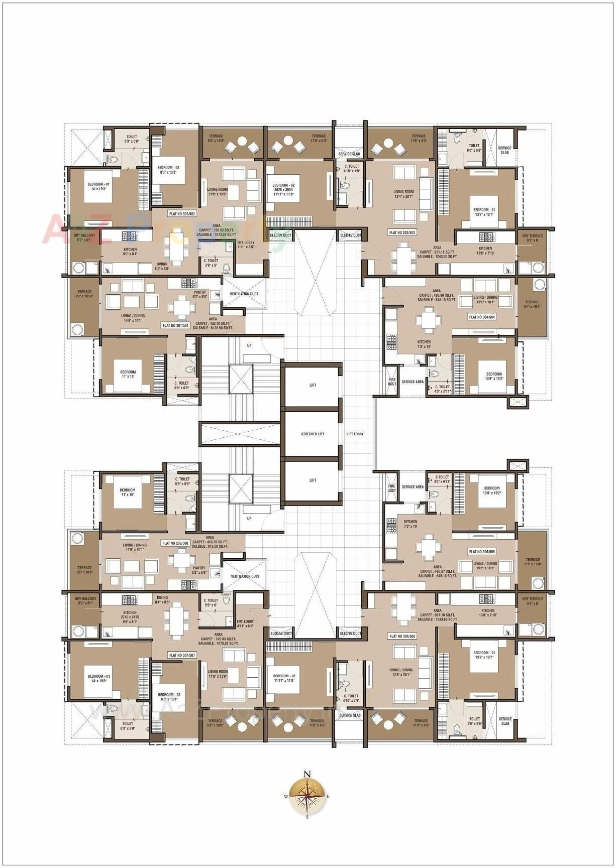 Layout of real estate project Riva located at Pisoli, Pune, Maharashtra