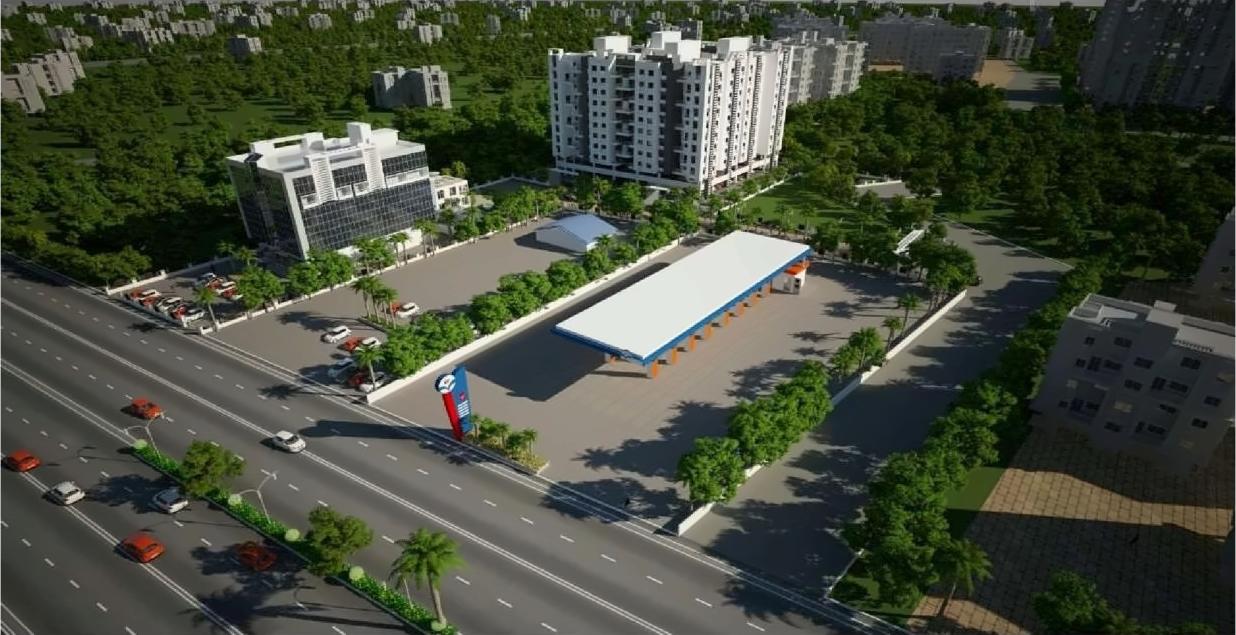 3D Elevation of real estate project Rivaah Regency located at Wagholi, Pune, Maharashtra