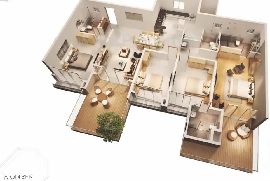 Layout of real estate project Rohan Kritikas located at Pune-m-corp, Pune, Maharashtra