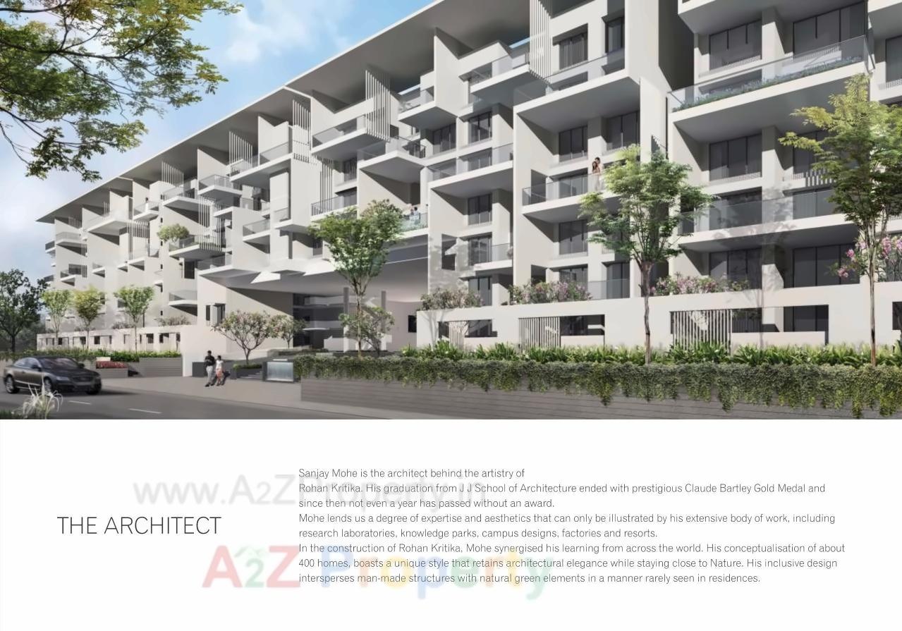 3D Elevation of real estate project Rohan Kritikas located at Pune-m-corp, Pune, Maharashtra