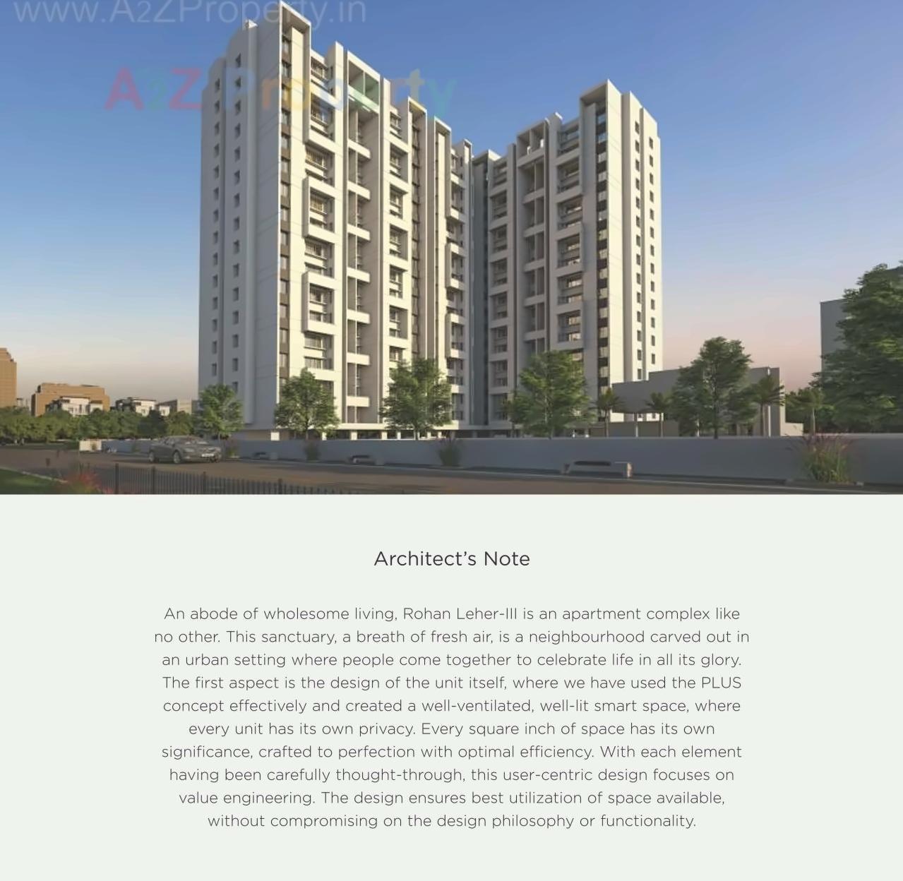 3D Elevation of real estate project Rohan Leher located at Baner, Pune, Maharashtra